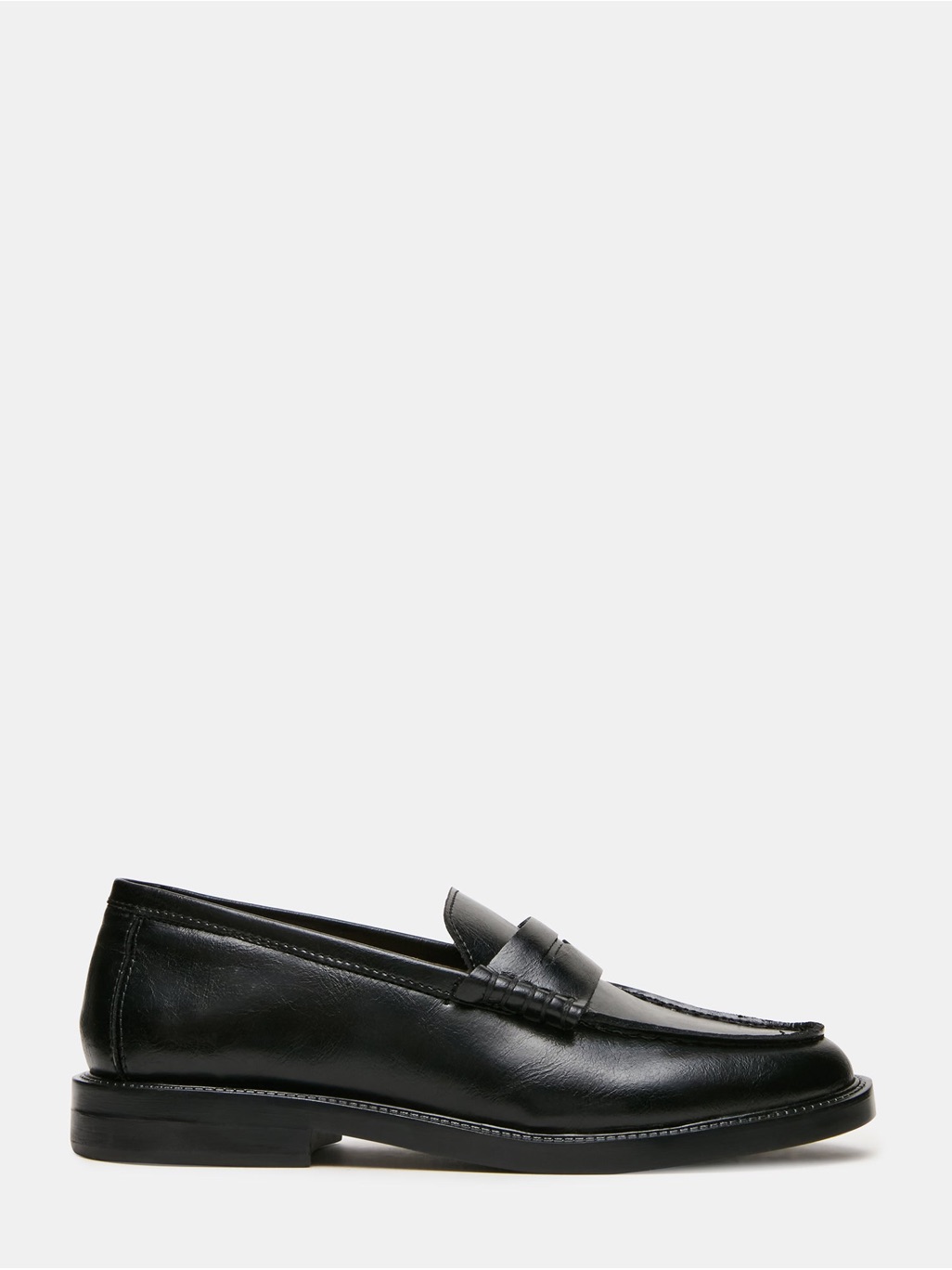 Steve Madden Madison Black Leather Loafer
